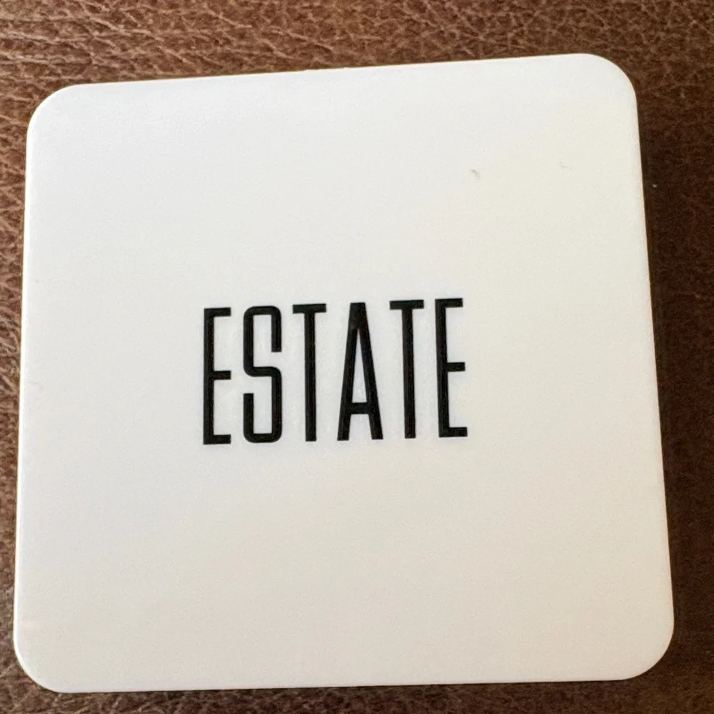 Estate White Compact with Black ESTATE Logo‎